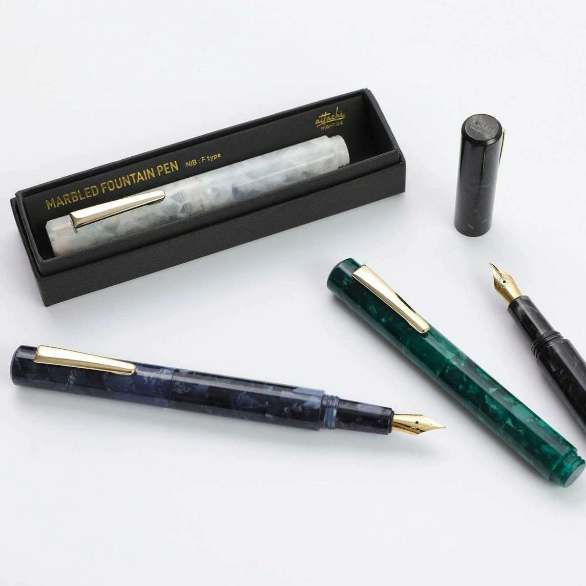 Hightide Attache Marbled Fountain Pen 4 Hightide Attache Marbled Fountain Pen - Image 4