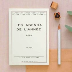 Hightide 2024 Les Agendas De L'Année Diary [A6] -Stationery Sale Store 000000010152 34 l
