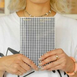 Hightide 2024 Gingham Monthly Diary [B6] -Stationery Sale Store 000000010171 32 xl