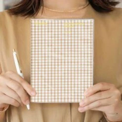 Hightide 2024 Gingham Monthly Diary [B6] -Stationery Sale Store 000000010171 33 l