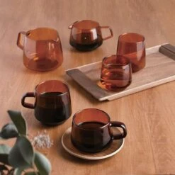 KINTO SEPIA Cup, 270ml, Amber -Stationery Sale Store 0010 sepia 19ss i 006 v1615795525766