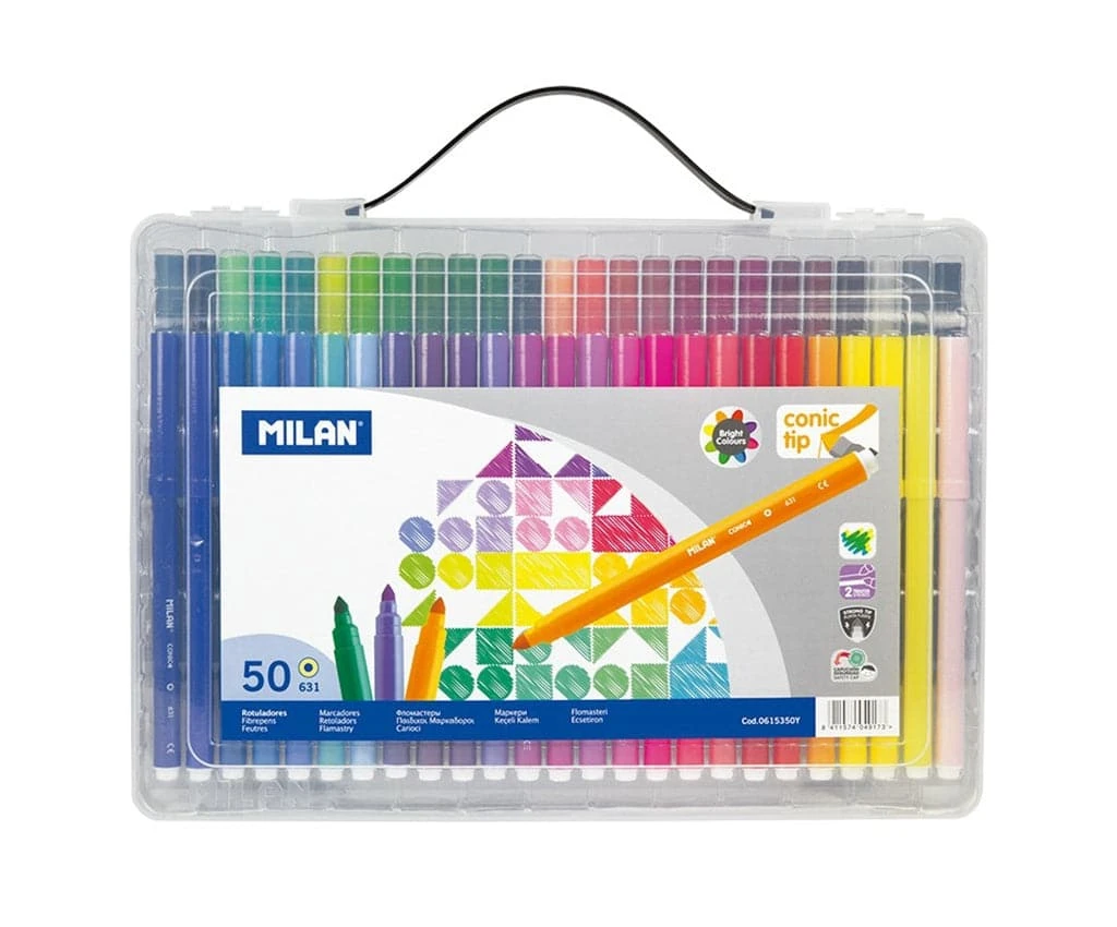 Milan -- Briefcase Of 50 Fibrepens 1 Milan -- Briefcase Of 50 Fibrepens