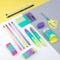 Milan 6 X Round Colour Pencils [Sunset / Black Wood] -Stationery Sale Store 071522206 05