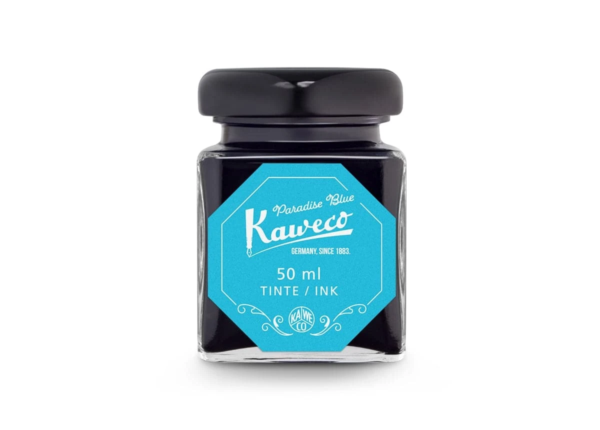 Kaweco Bottled Ink, 50ml - Paradise Blue 1 Kaweco Bottled Ink, 50ml - Paradise Blue