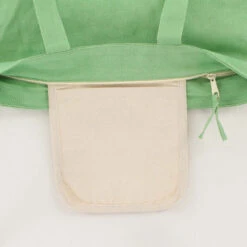 Fujiya Peko-chan & Shibata Shiba Inu Green Canvas Tote Bag -Stationery Sale Store 11277212 1004