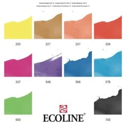 Talens Ecoline Brushpen, Set Of 10 -Stationery Sale Store 11509002 colorcard