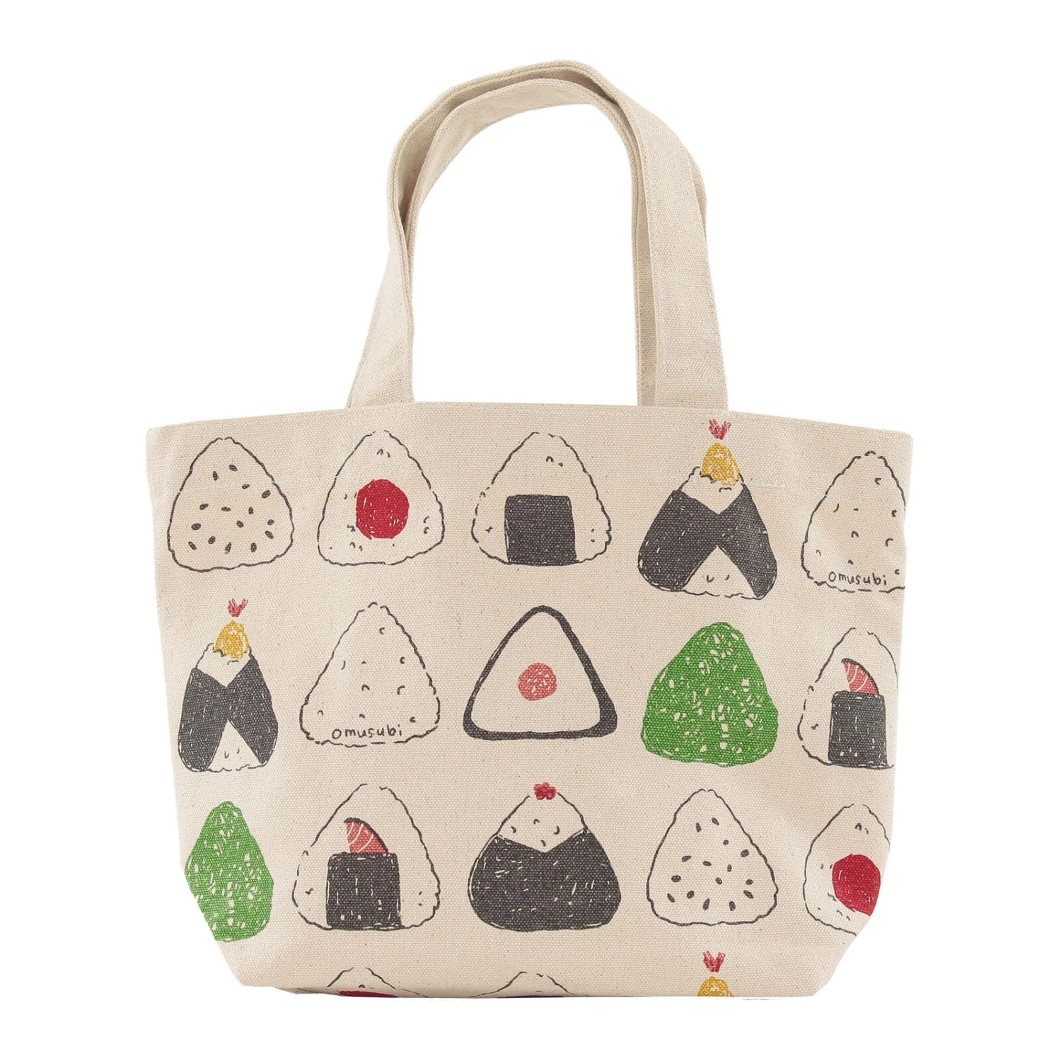 Onigiri Delight Cotton Tote Bag - A4 Size 1 Onigiri Delight Cotton Tote Bag - A4 Size