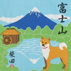 Shiba Inu & Mount Fuji Cotton Tote Bag -Stationery Sale Store 11564076 1000