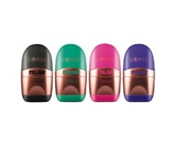 Milan CAPSULE Sharpener + Eraser Copper