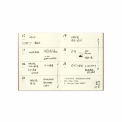 TRAVELER'S Company Passport Notebook Refill 007 [Weekly Free Diary] -Stationery Sale Store 14327006 c