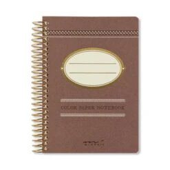 Midori -- Colour Paper Notebook (A7) -- Cocoa