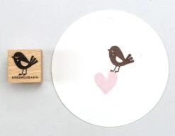 Perlenfischer Stamp - Bird With Cheeks