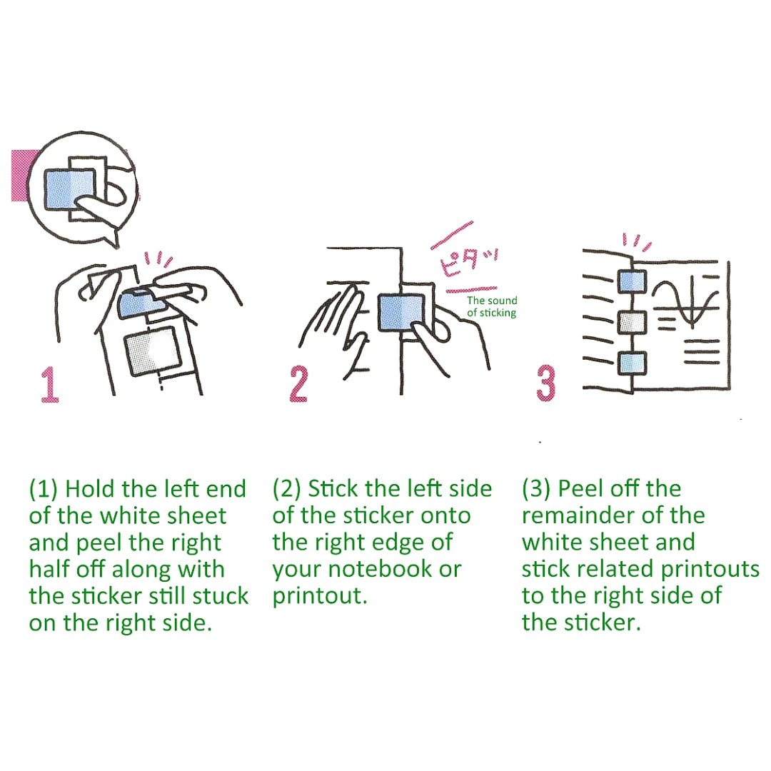 Kokuyo CAMPUS Choi+ Sheet Connecting Stickers 10 Kokuyo CAMPUS Choi+ Sheet Connecting Stickers - Image 10