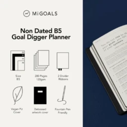 MiGOALS Undated Goal Digger Planner Classic [B5] -Stationery Sale Store 2 e8008af7 f272 4046 872b 97f82515af39