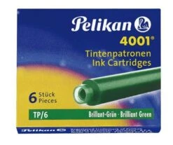 Pelikan 4001 Fountain Pen Ink Cartridges (Pack Of 6) -Stationery Sale Store 301200 2007 tp6 gruen 3 2415