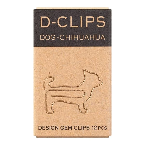 Midori D-Clips Mini -- Chihuahua Paperclips 1 Midori D-Clips Mini -- Chihuahua Paperclips