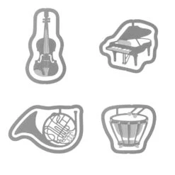 Midori E-clips - Musical Instruments -Stationery Sale Store 43370006 b