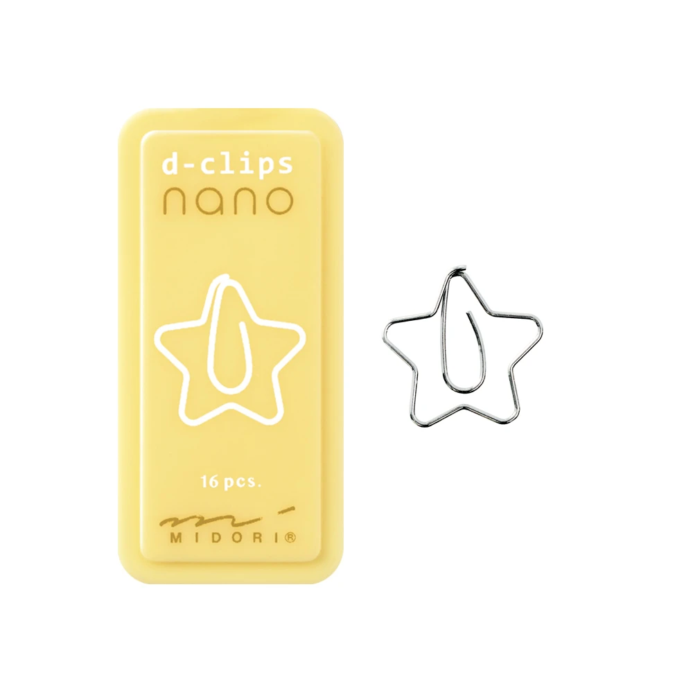 Midori D-Clips Nano - Star Paperclip 1 Midori D-Clips Nano - Star Paperclip