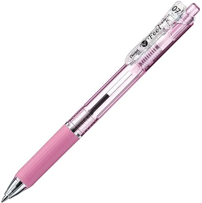Pentel Clear V-Feel Ballpoint Pen - 0.7 Mm 2 Pentel Clear V-Feel Ballpoint Pen - 0.7 Mm - Image 2