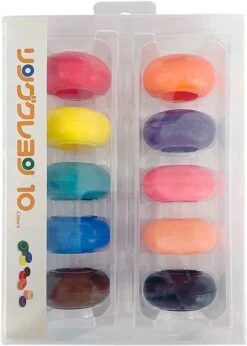 Kokuyo Ring Crayon 10 Colour Set