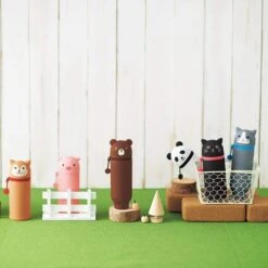 LIHIT LAB PuniLabo Stand Pen Case - Brown Bear -Stationery Sale Store 61xn 6c7u l. sl1000 2 1