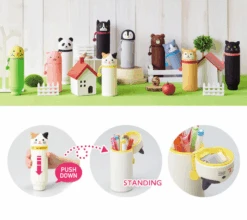 LIHIT LAB PuniLabo Stand Pen Case - White Cat -Stationery Sale Store 6534271 1009