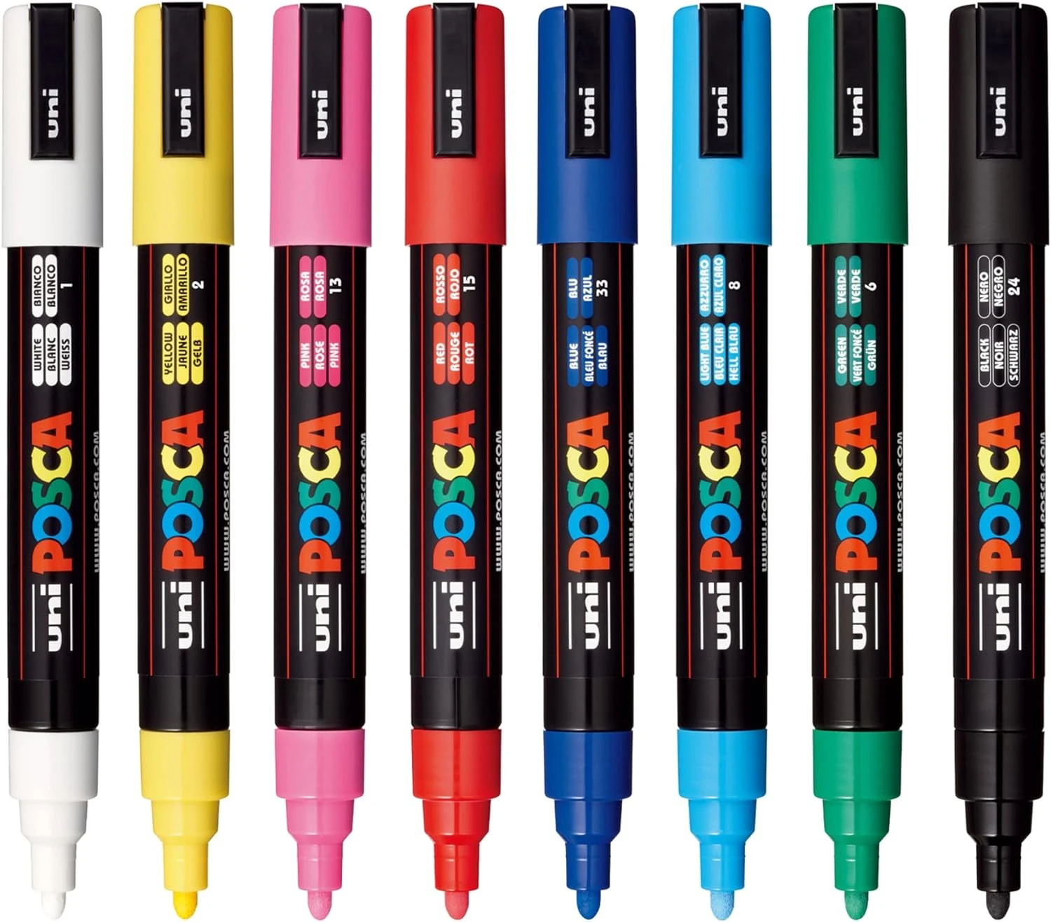Uni Posca Medium Point Marker Pens (Set Of 8) 5 Uni Posca Medium Point Marker Pens (Set Of 8) - Image 5