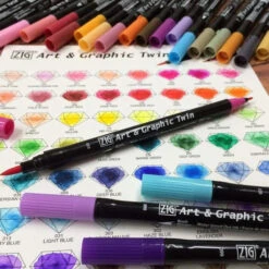 Kuretake ZIG Art & Graphic Twin Marker [4 Colour Set] -Stationery Sale Store 71JHtNHHRkL. AC SX679
