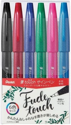 Pentel Touch Brush Sign Pen - Set A