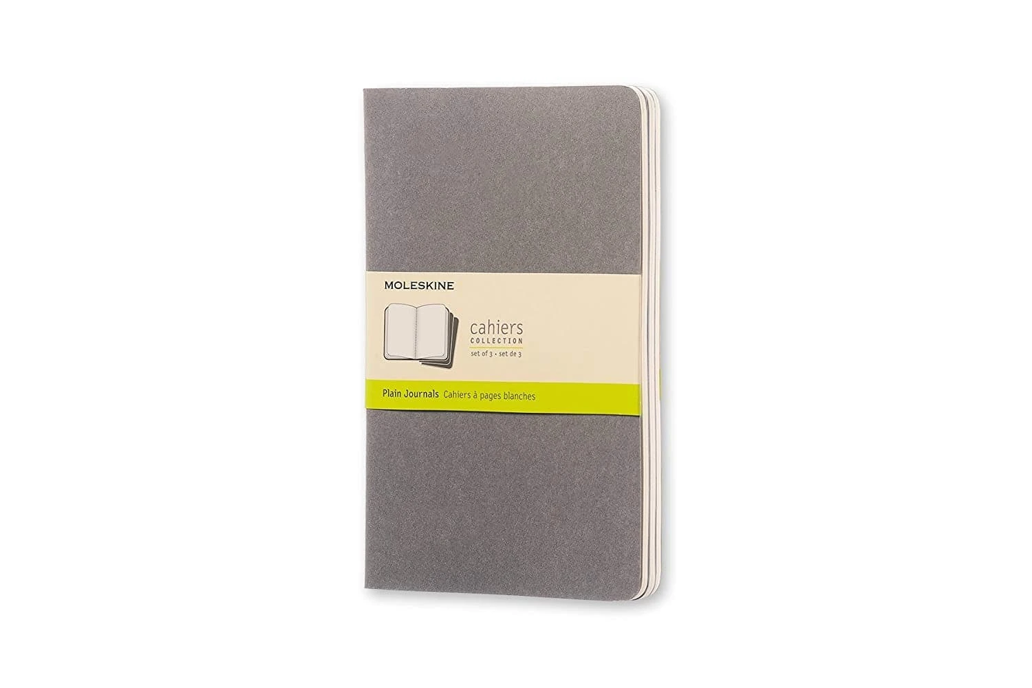 Moleskine Black Large Plain Cahier (Pack Of 3) 2 Moleskine Black Large Plain Cahier (Pack Of 3) - Image 2