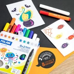 Milan Maxi Magic 8+2 Fibrepens 10 Milan Maxi Magic 8+2 Fibrepens -Stationery Sale Store 80023 03