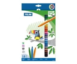 Milan -- 18 Cone-Tipped Water-based Fibrepens