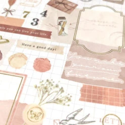 MIND WAVE Collage Gold Foil Stickers -Stationery Sale Store 80970 sub01