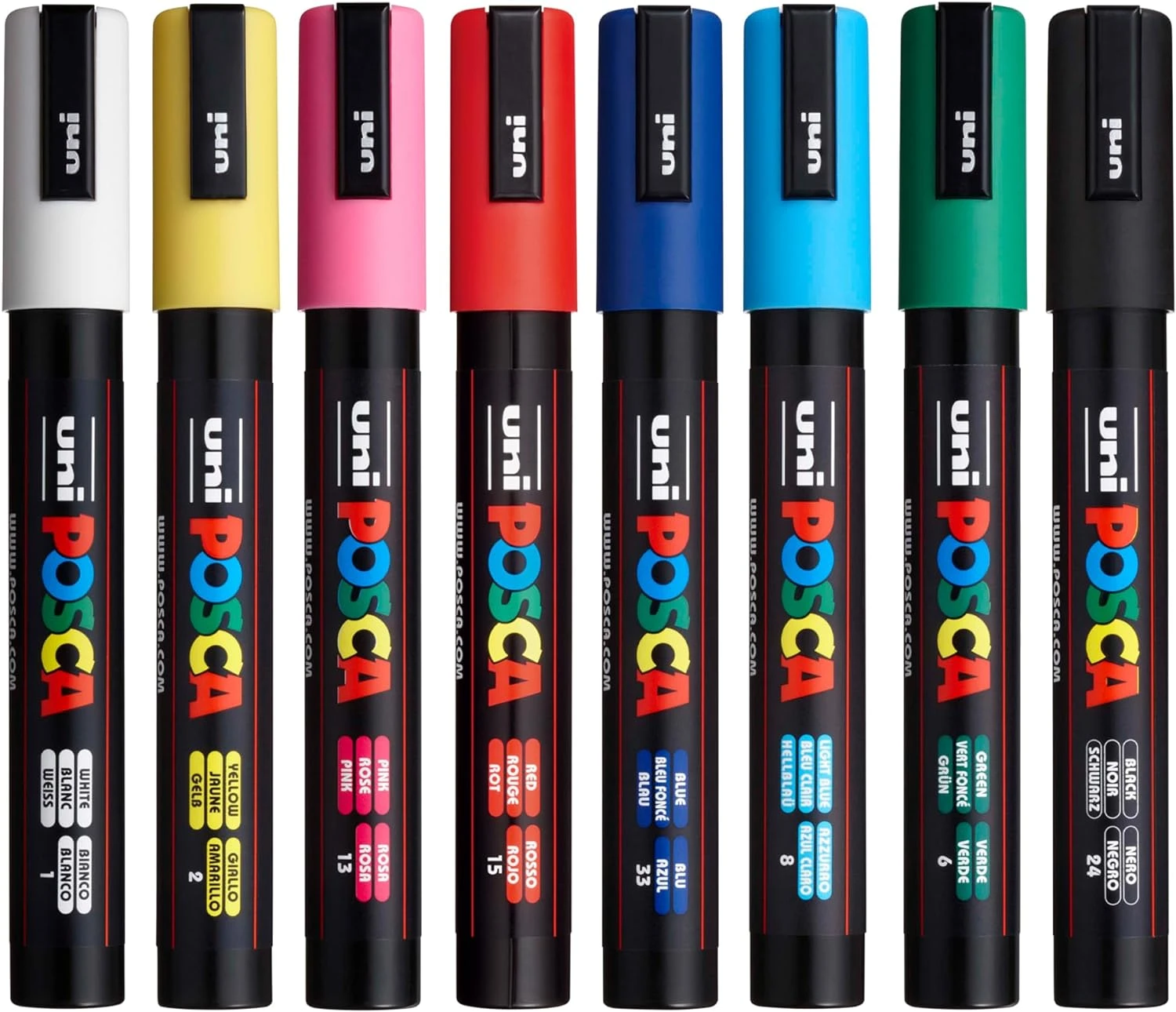 Uni Posca Medium Point Marker Pens (Set Of 8) 4 Uni Posca Medium Point Marker Pens (Set Of 8) - Image 4