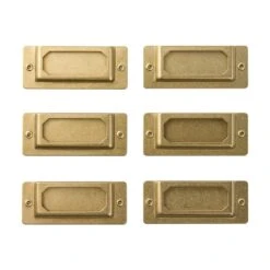 TRAVELER'S Company Brass Label Plates