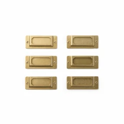 TRAVELER'S Company Brass Label Plates -Stationery Sale Store 82022006 b