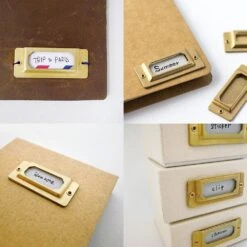 TRAVELER'S Company Brass Label Plates -Stationery Sale Store 82022006 e