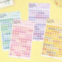 Paperian Colour Palette Stickers - Alphabet & Numbers