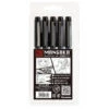 Kuretake ZIG Cartoonist Mangaka Black Assortment Set (Set Of 5)