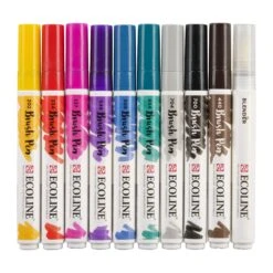 Talens Ecoline Brushpen, Set Of 10, Handlettering