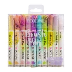 Talens Ecoline Brushpen Pastel [10 Pens] -Stationery Sale Store 8712079442736 43 1