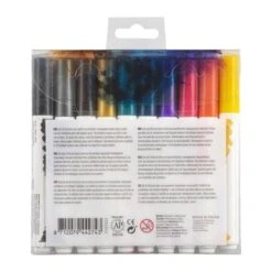 Talens Ecoline Brushpen, Set Of 10, Dark -Stationery Sale Store 87120794427433