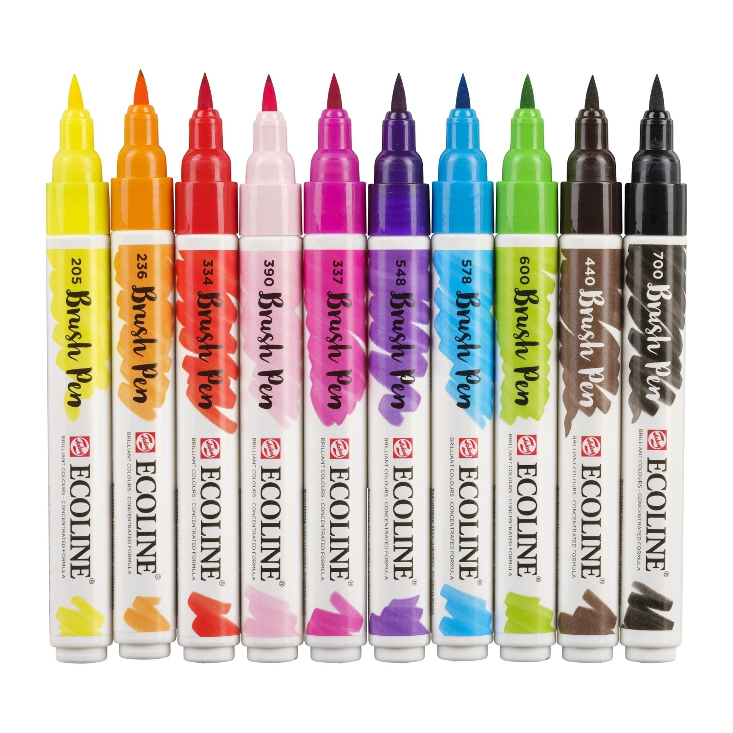 Talens Ecoline Brushpen, Set Of 10, Bright 2 Talens Ecoline Brushpen, Set Of 10, Bright - Image 2