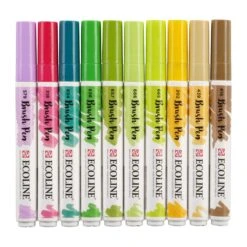 Talens Ecoline Brushpen, Set Of 10, Botanic