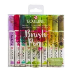 Talens Ecoline Brushpen, Set Of 10, Botanic -Stationery Sale Store 8712079442767 43