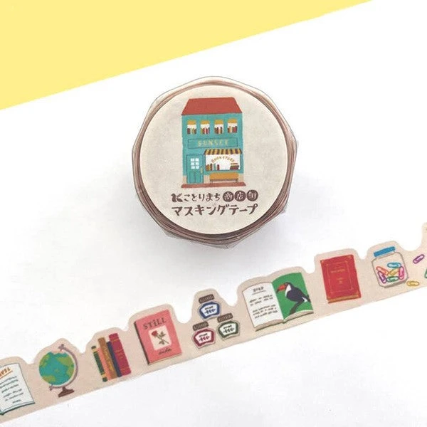 Mind Wave Die Cut Masking Tape - Book Store 2 Mind Wave Die Cut Masking Tape - Book Store - Image 2