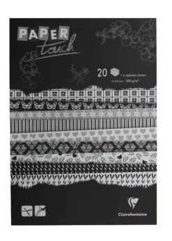 Clairefontaine Paper Touch- Printed Sheets- Black And White