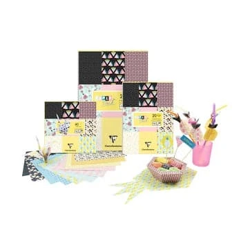 Clairefontaine Paper Touch- Printed Sheets- Geometric Fruit Design 2 Clairefontaine Paper Touch- Printed Sheets- Geometric Fruit Design - Image 2