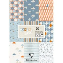 Clairefontaine Paper Touch- Printed Sheets- Rain Design