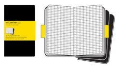 Moleskine Black Large Squared Cahier (Pack Of 3)